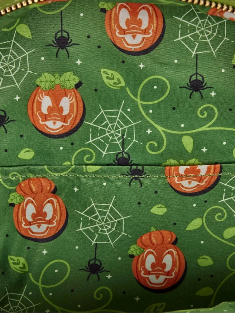 Loungefly Donald & Daisy Jack-0'-Lantern Exclusive Glow Mini Backpack & Wallet